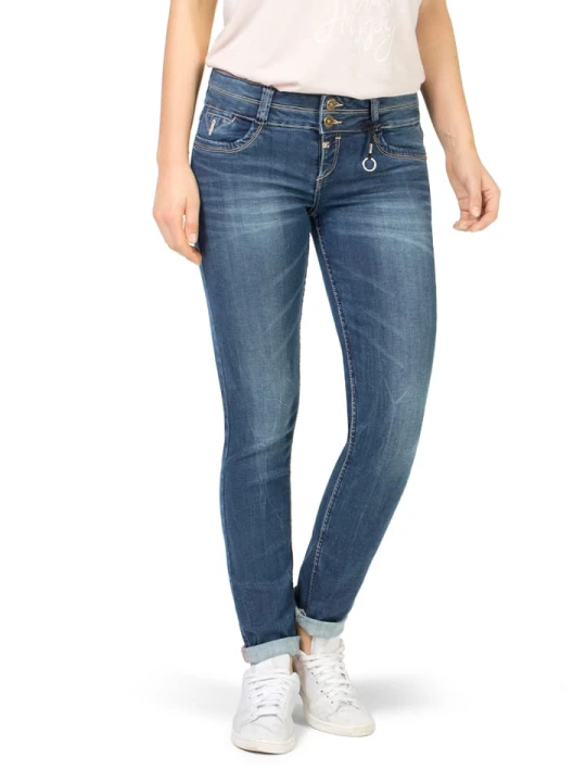 Zdjęcie produktu Timezone Dżinsy "Enya" - Slim fit - w kolorze niebieskim rozmiar: W32 / L30