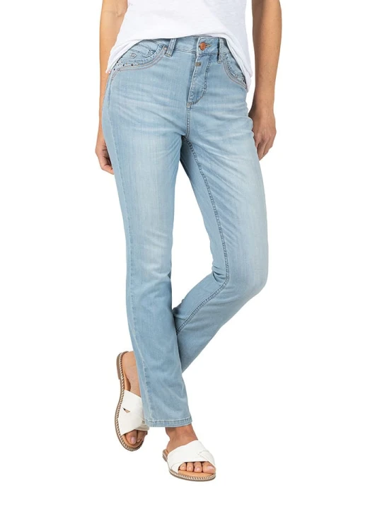 Zdjęcie produktu Timezone Dżinsy "Tahila" - Slim fit - w kolorze błękitnym rozmiar: W28 / L30