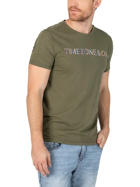 Zdjęcie produktu Timezone Koszulka w kolorze khaki rozmiar: M