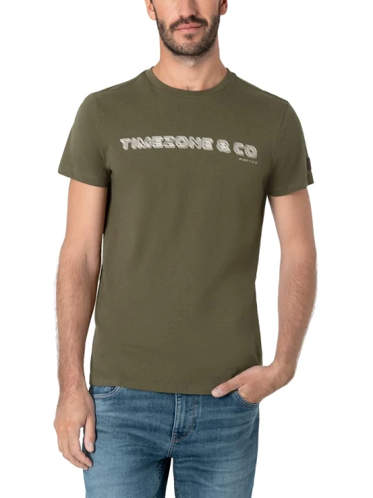 Zdjęcie produktu Timezone Koszulka w kolorze khaki rozmiar: M