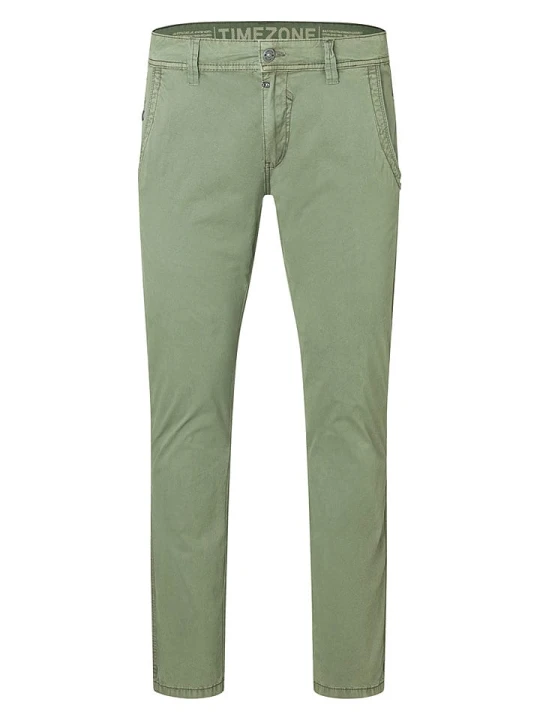 Zdjęcie produktu Timezone Spodnie chino "Lui" - Regular fit - w kolorze oliwkowym rozmiar: W38/L34