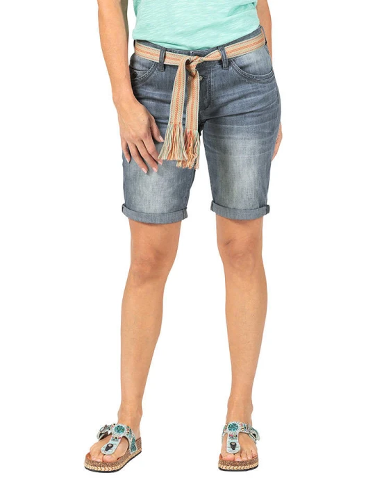 Zdjęcie produktu Timezone Szorty dżinsowe "Nali" - Slim fit - w kolorze niebieskim rozmiar: W24