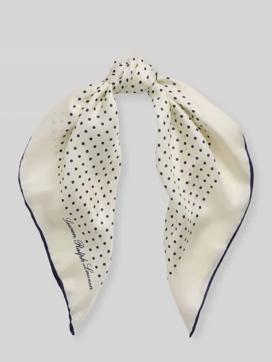Zdjęcie produktu Tkanina z czystego jedwabiu Lauren Ralph Lauren Czarny