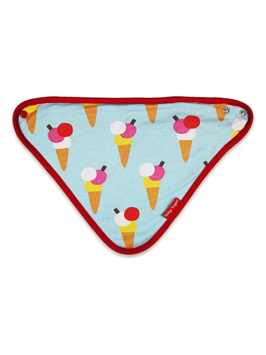 Zdjęcie produktu Toby Tiger Chusta trójkątna w kolorze błękitnym - 32 x 22 cm rozmiar: onesize