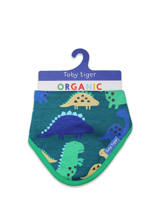Zdjęcie produktu Toby Tiger Chusta trójkątna w kolorze niebiesko-zielonym - 35 x 25 cm rozmiar: onesize