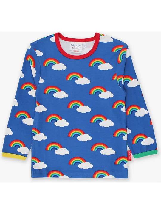 Zdjęcie produktu Toby Tiger Koszulka "Rainbow" w kolorze czerwono-niebieskim rozmiar: 92