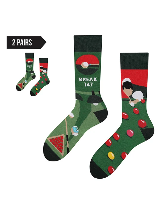 Zdjęcie produktu TODO SOCKS Skarpetki (2 pary) w kolorze zielono-czerwonym rozmiar: 39-42