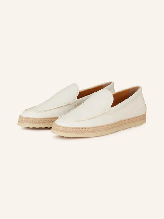 Zdjęcie produktu Tod's Loafersy Gomma Rafia weiss ECRU
