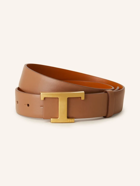 Zdjęcie produktu Tod's Pasek Skórzany Dwustronny braun KONIAKOWY