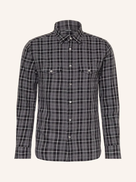 Zdjęcie produktu Tom Ford Koszula O Kroju Slim Fit grau