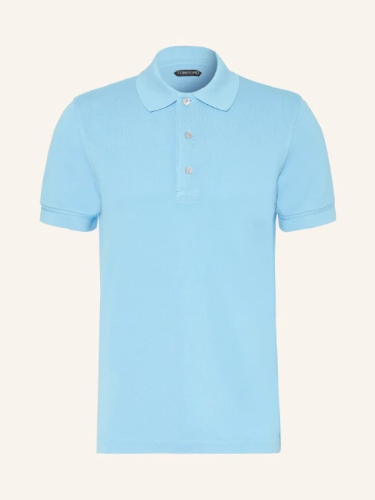 Zdjęcie produktu Tom Ford Koszulka Polo Z Piki blau TURKUSOWY