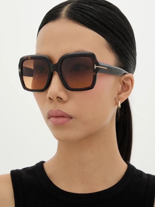 Zdjęcie produktu Tom Ford okulary przeciwsłoneczne Kaya brązowy