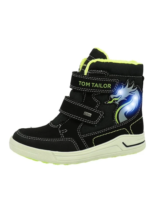 Zdjęcie produktu Tom Tailor Botki w kolorze czarno-zielonym rozmiar: 35