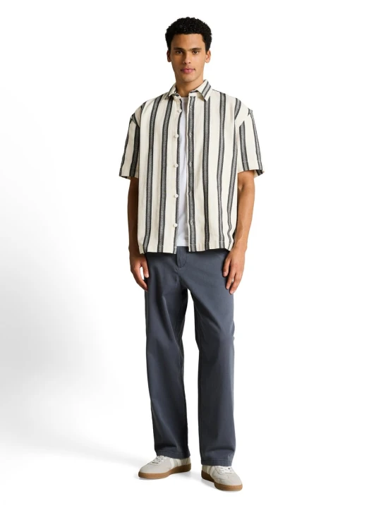 Zdjęcie produktu Tom Tailor Denim koszula z krótkim rękawem Mężczyźni Comfort Fit Bawełna (100%) biały