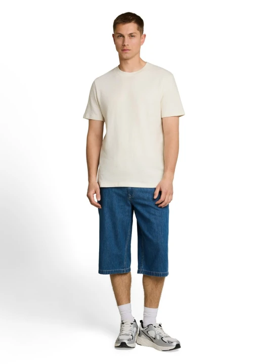Zdjęcie produktu Tom Tailor Denim Koszulka Mężczyźni Bawełna (100%) beżowy