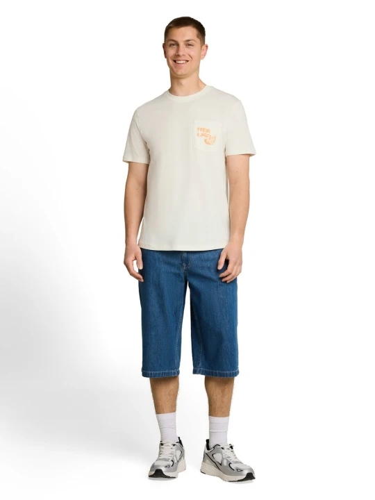 Zdjęcie produktu Tom Tailor Denim Koszulka Mężczyźni Bawełna (100%) biały