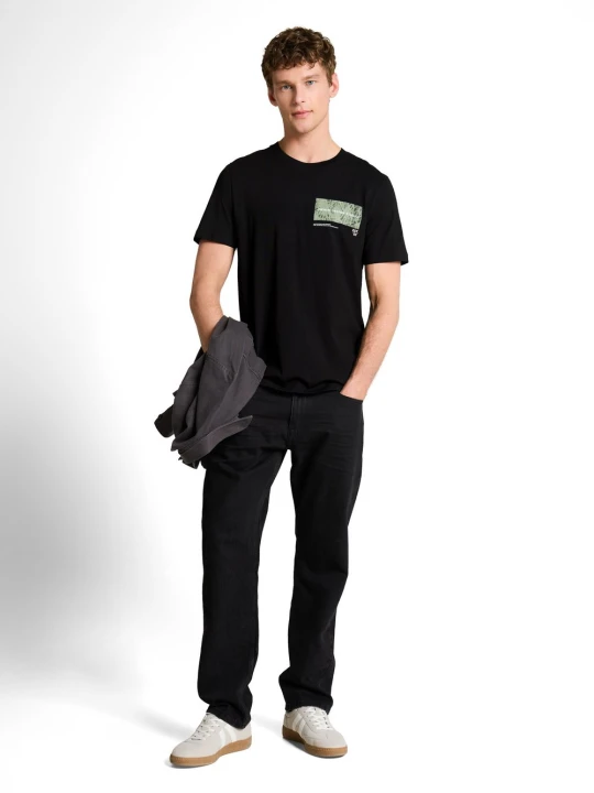 Zdjęcie produktu Tom Tailor Denim Koszulka Mężczyźni Bawełna (100%) czarny