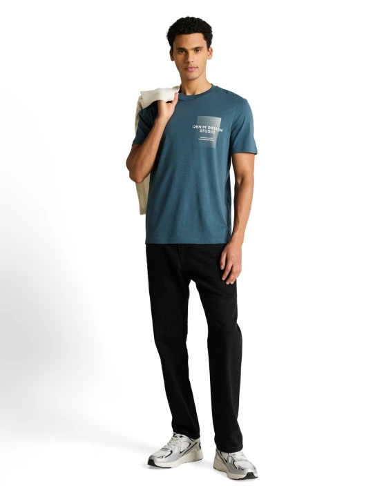 Zdjęcie produktu Tom Tailor Denim Koszulka Mężczyźni Bawełna (100%) niebieski