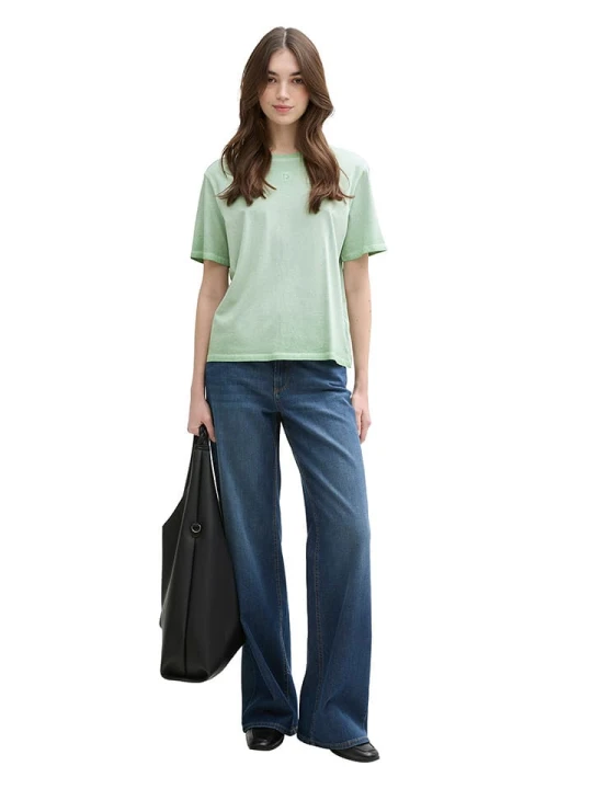 Zdjęcie produktu TOM TAILOR Denim Koszulka w kolorze zielonym rozmiar: L