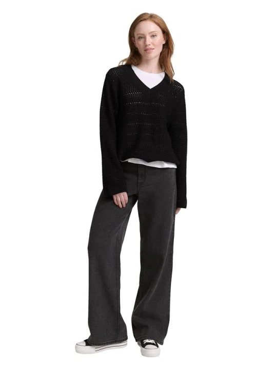 Zdjęcie produktu TOM TAILOR Denim Sweter w kolorze czarnym rozmiar: XS