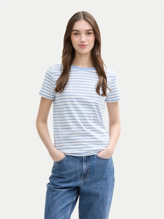 Zdjęcie produktu Tom Tailor Denim T-Shirt 1035867 Niebieski Boxy Fit