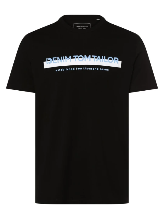 Zdjęcie produktu Tom Tailor Denim T-shirt Mężczyźni Bawełna czarny