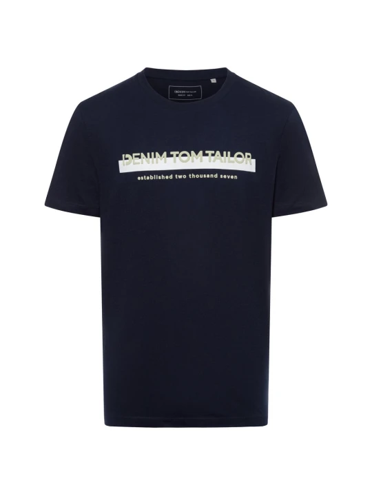 Zdjęcie produktu Tom Tailor Denim T-shirt Mężczyźni Bawełna niebieski