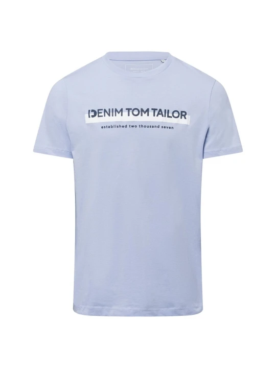 Zdjęcie produktu Tom Tailor Denim T-shirt Mężczyźni Bawełna niebieski