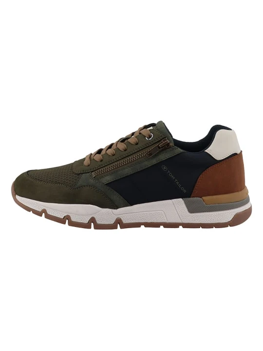 Zdjęcie produktu Tom Tailor Sneakersy w kolorze oliwkowo-jasnobrązowym rozmiar: 44