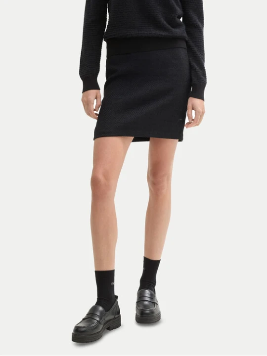 Zdjęcie produktu Tom Tailor Spódnica mini 1044649 Czarny Regular Fit