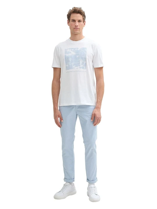 Zdjęcie produktu Tom Tailor Spodnie chino w kolorze błękitnym rozmiar: W28/L32
