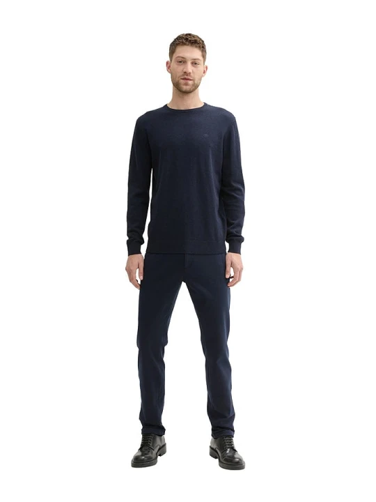 Zdjęcie produktu Tom Tailor Spodnie chino w kolorze granatowym rozmiar: W34/L32