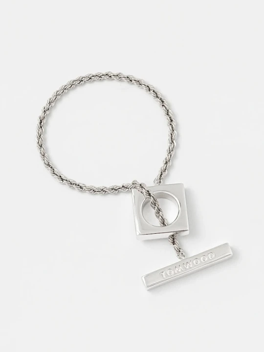 Zdjęcie produktu Tom Wood bransoletka srebrna Square Rope Bracelet