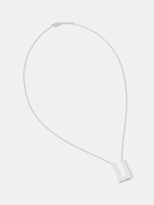 Zdjęcie produktu Tom Wood naszyjnik srebrny Square Pendant