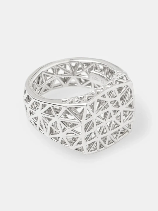 Zdjęcie produktu Tom Wood pierścionek srebrny Mesh Ring