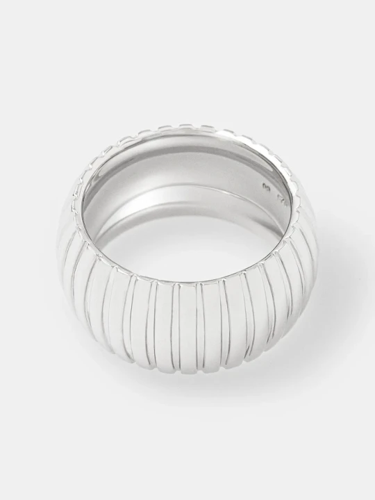 Zdjęcie produktu Tom Wood pierścionek srebrny Tubogas Ring Medium