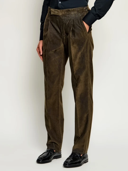 Zdjęcie produktu Tombolini Spodnie | Tapered fit | sztruks khaki