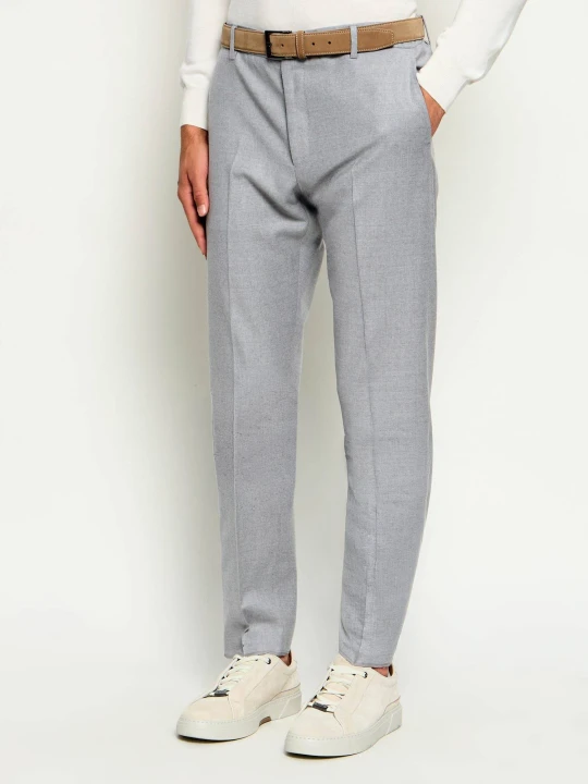 Zdjęcie produktu Tombolini Wełniane spodnie chino Zero Gravity | Slim Fit szary
