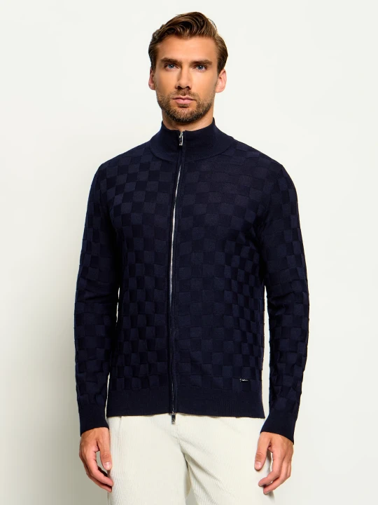 Zdjęcie produktu Tombolini Wełniany sweter | Slim Fit granatowy