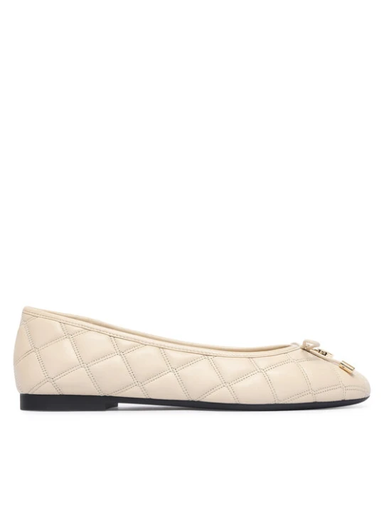 Zdjęcie produktu Tommy Hilfiger Baleriny Charm Quilted Ballerina FW0FW09503 Beżowy jasny