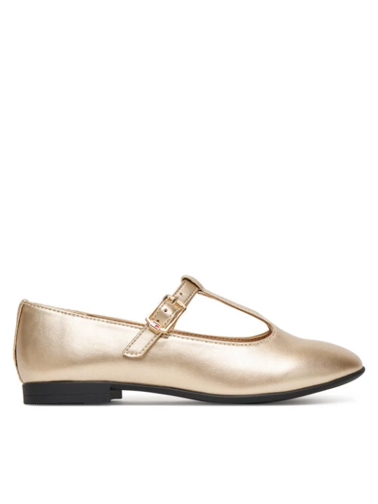 Zdjęcie produktu Tommy Hilfiger Baleriny T3A3-34001-1372 S Złoty