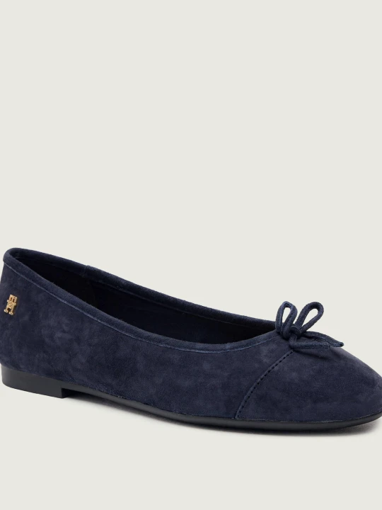 Zdjęcie produktu Tommy Hilfiger Baleriny | zamsz granatowy