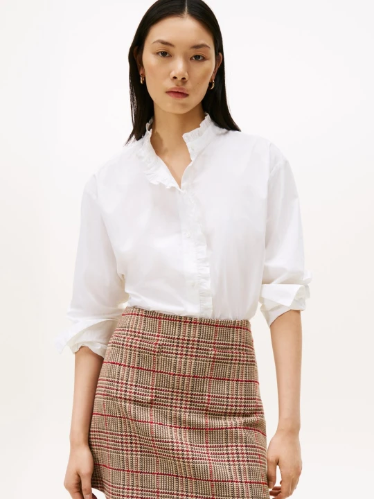 Zdjęcie produktu Tommy Hilfiger Bawełniana bluzka Kobiety Bawełna biały