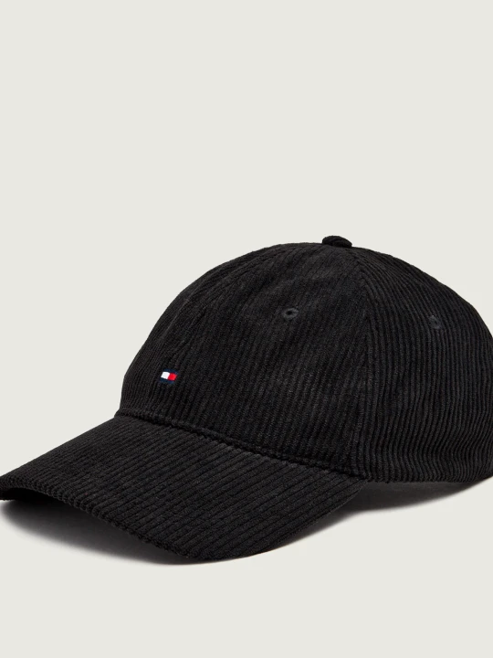 Zdjęcie produktu Tommy Hilfiger Bejsbolówka Cord 6 | sztruks czarny