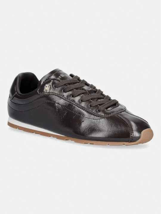 Zdjęcie produktu Tommy Hilfiger BELLA SNEAKER LEATHER sneakersy damskie skórzane brązowy