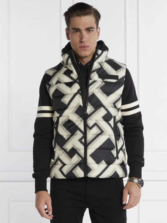 Zdjęcie produktu Tommy Hilfiger Bezrękawnik MID NEW YORK MONOGRAM GILET | Regular Fit beżowy