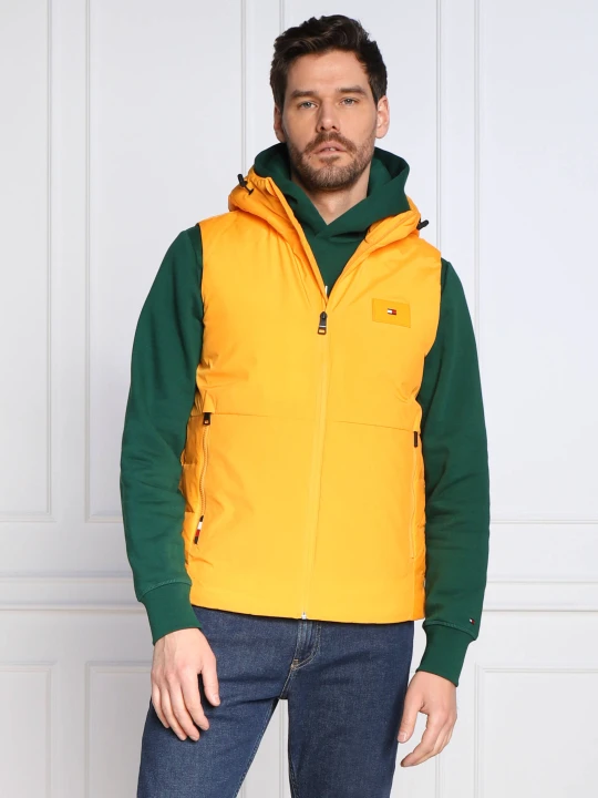 Zdjęcie produktu Tommy Hilfiger Bezrękawnik | Regular Fit pomarańczowy