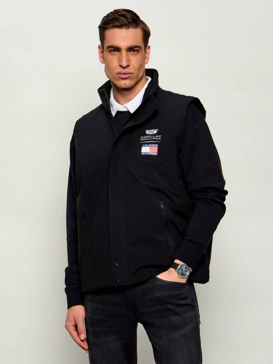 Zdjęcie produktu Tommy Hilfiger Bezrękawnik | Tommy Hilfiger x Cadillac Formula 1 Team | Regular Fit czarny