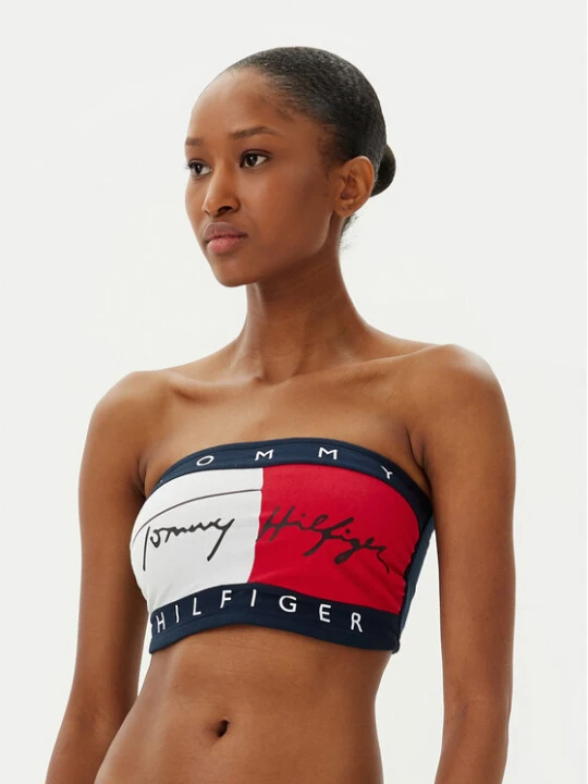 Zdjęcie produktu Tommy Hilfiger Biustonosz bezfiszbinowy UW0UW05608 Granatowy