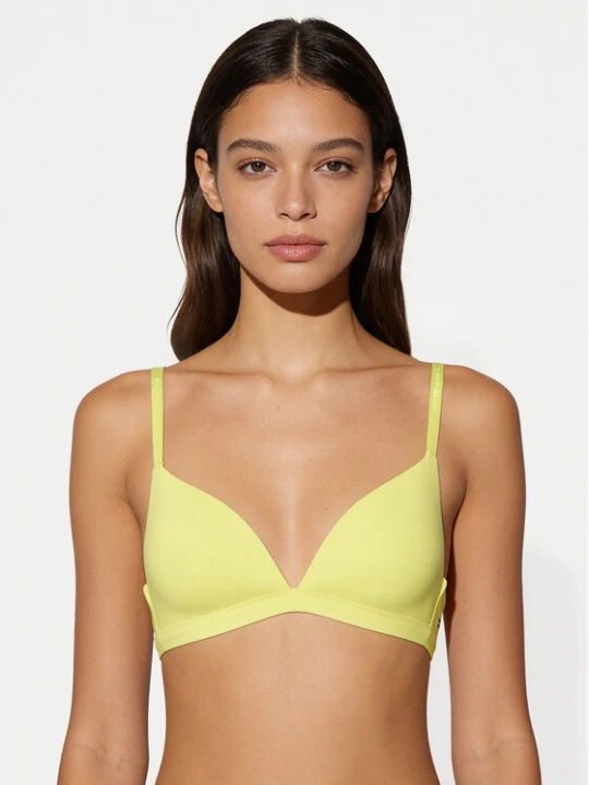 Zdjęcie produktu Tommy Hilfiger Biustonosz braletka UW0UW06041 Żółty jasny